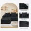 Canapé modulaire convertible convertible en microfibre-1257784183