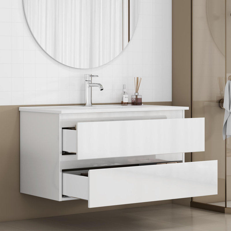 Bathroom Vanity With Sink, 36"