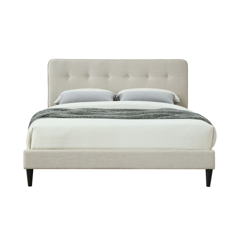Upholstered Bed in a Box w/ USB, Queen