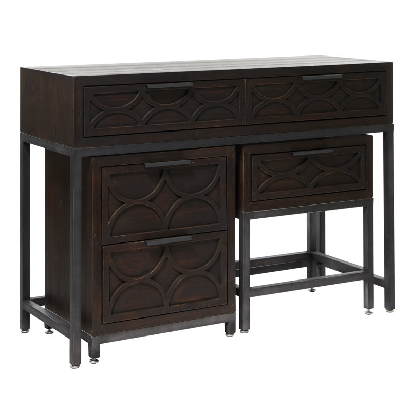 Crédence de bureau en bois massif Amata