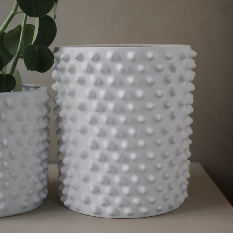 13.78'' Ceramic Table Vase, White