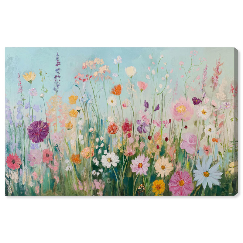 Art Remedy Playful Flower Art Canvas, Lush and Lovely I, 30" H x 45" W, Wrapped Canvas