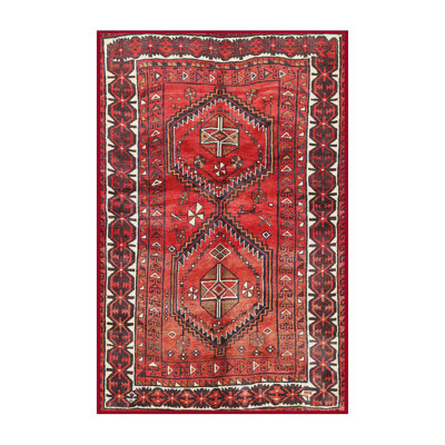 Tapis traditionnel rouge / bleu / beige