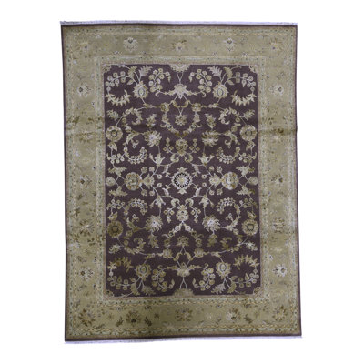 Hand Woven Silk and Wool Oriental Area Rug