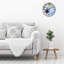 Décoration murale abstraite multicolore éthérée 12 x 12 pouces