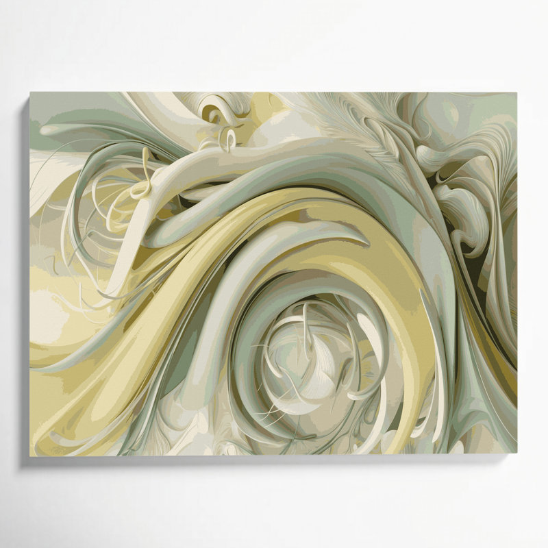 Art mural sur toile Biomorphic Abstraction 94, H 20 po x l 30 po