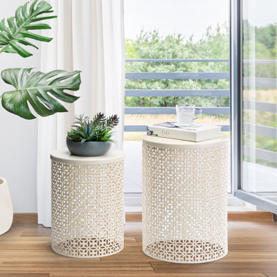 Deasia Iron Garden Stool by Dakota Fields