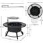 Azuzena Round Steel Wood Burning Fire Pit