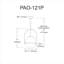 Luminaire suspendu incandescent 1 lumière Paola-529141566-507477321