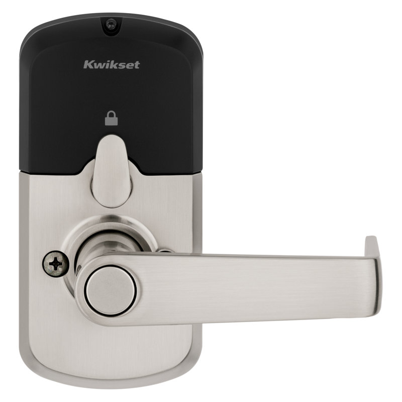 955 SmartCode Electronic Kingston Lever featuring SmartKey Security, Satin Nickel