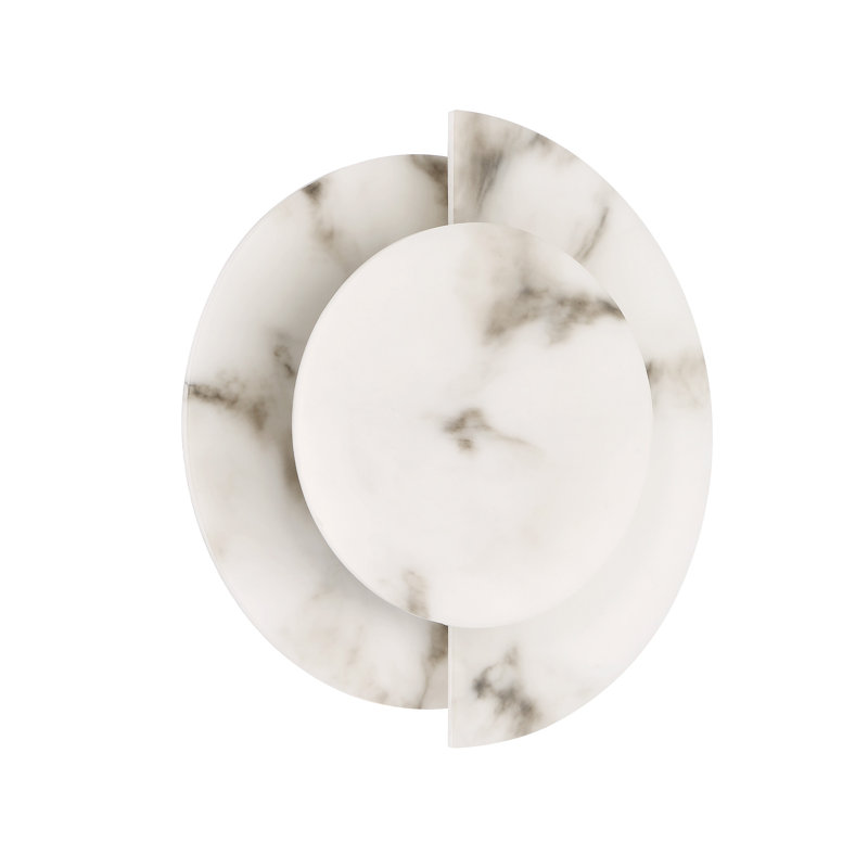 Applique murale 1 lumière Hunter Opaline Crest, Albâtre