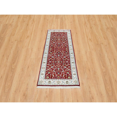 Rouba One-of-a-Kind 2'8" X 6'8" New Age Runner Area Rug Red