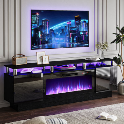 Alazik TV Stand with Electric Fireplace