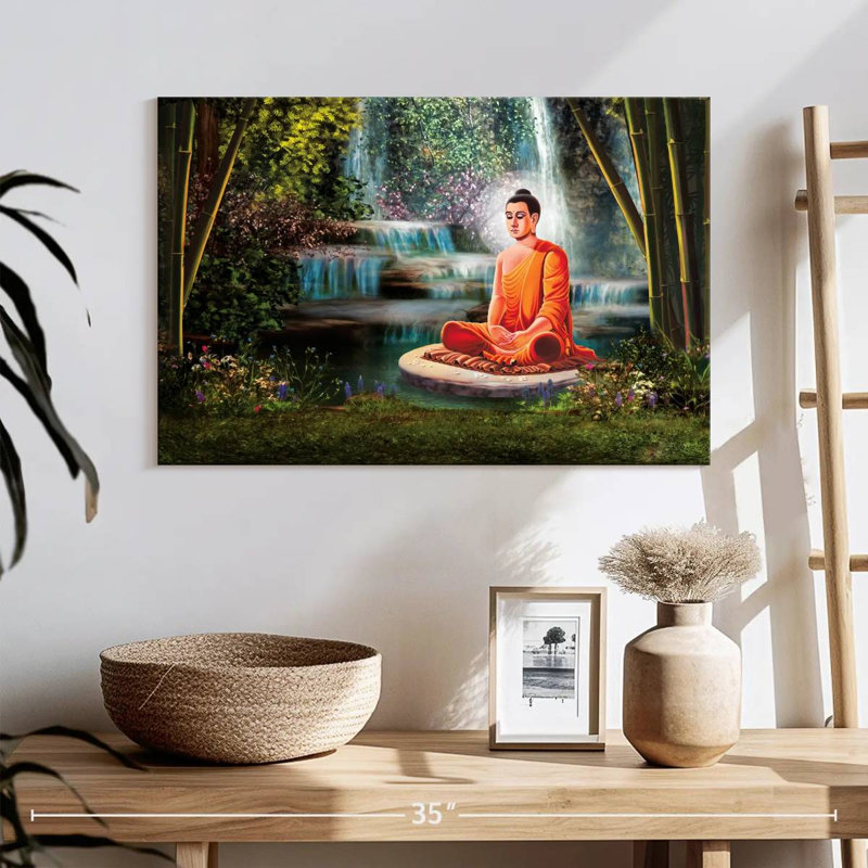 Leisha Hanuman In Meditation, 20" H x 30" W