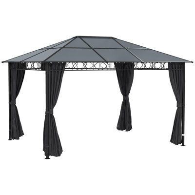 Lauduke 4m x 3m Steel Patio Gazebo