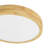 Blonde Oak Wood Round Dimmable LED Flush Mount