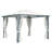vidaXL Gazebo with Curtain 118.1"x118.1" Cream Aluminum-93582020