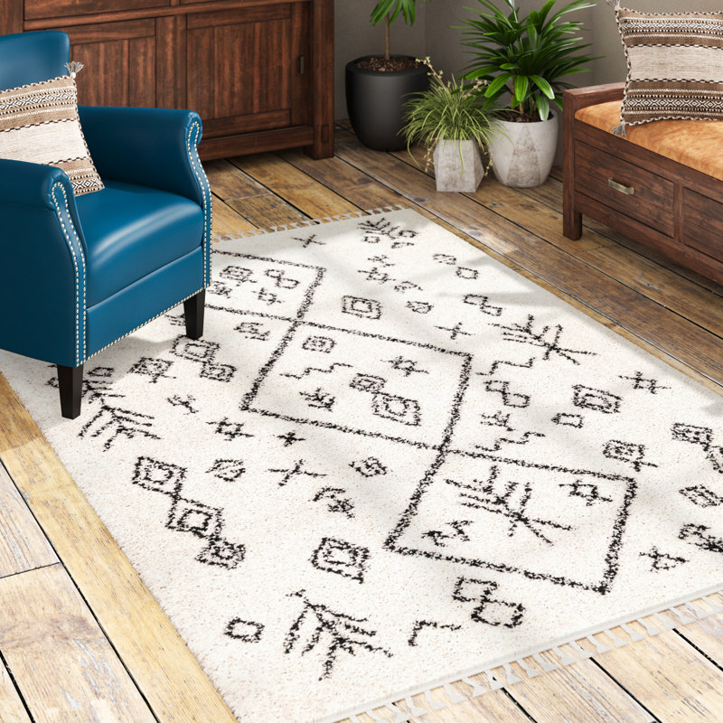 Hermínio Geometric Indoor Rug, Rectangle 4' x 6'