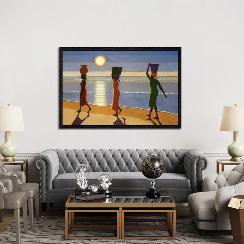 Tilly Willis 1 Piece Floater Frame Wall Art on Canvas, 101.6cm H x 152.4cm W, Black