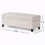 Banc de rangement rembourré en polyester Twania-203486496