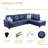Bawan Faux Leather L-Shaped Sectional-2029014145-2029014196
