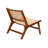 Calden Solid Wood and Rattan Accent Chair