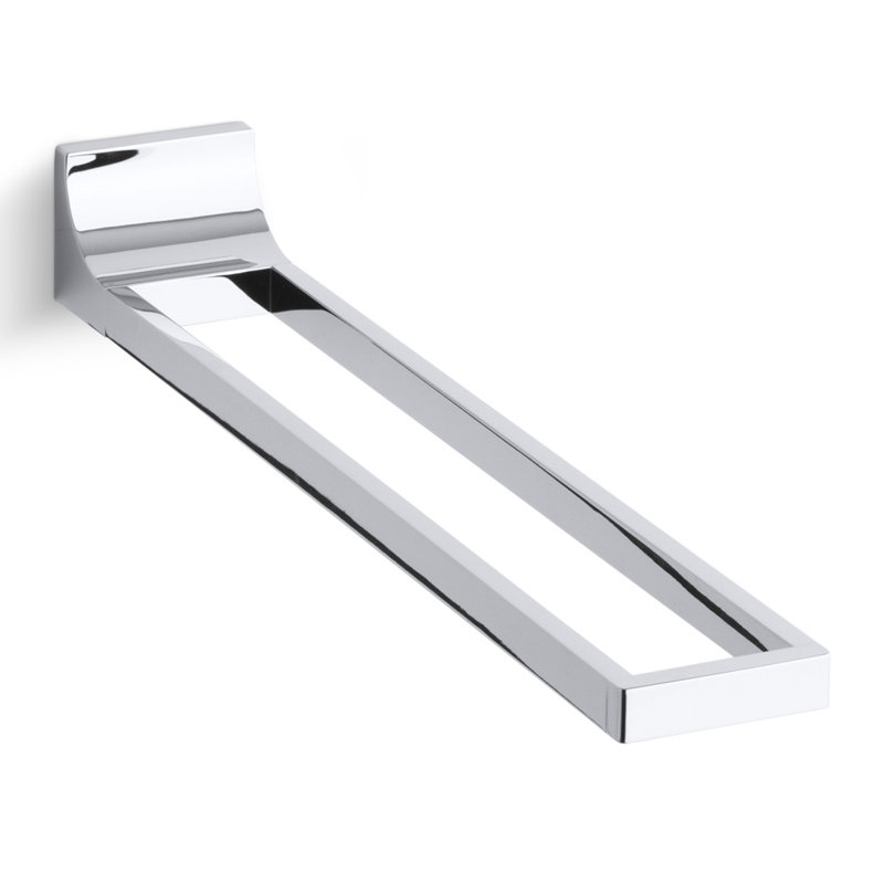 Porte-serviettes mural Loure, Chrome poli