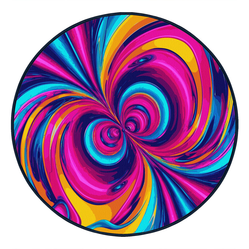 Hypno Tide Rug, Round 3'