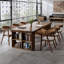 Bureau de direction rectangulaire en bois massif avec tiroirs Walnut-1833105178-1833105179
