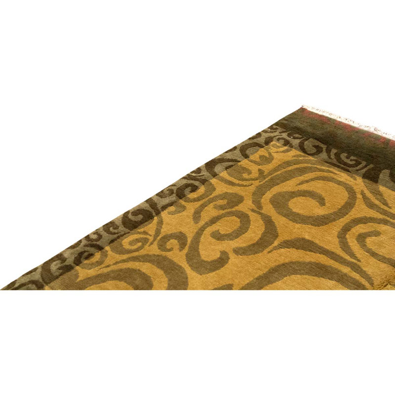 Flatweave Wool Abstract Area Rug