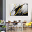 Impression sur toile abstraite feuille d'or-1884273045