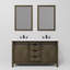 Ensemble de meuble-lavabo double 60 po x P 22 po Marsyas, robinet et miroirs 24 po-1004006010-1042548952