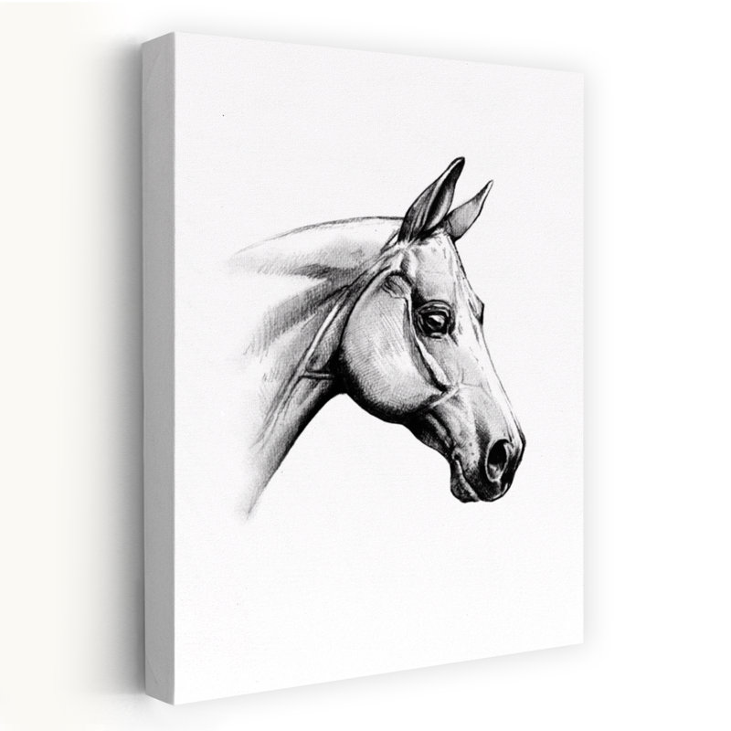 Majestic Horse Head Realistic Contemporary Horse Wall Art Print, 152.4cm H x 101.6cm W