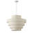 6-Light 23.62inch Oversize Fabric Shade Pendant Light Fixture
