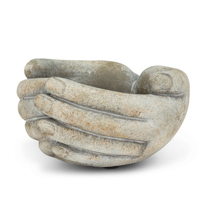 Pot de fleurs statue en ciment