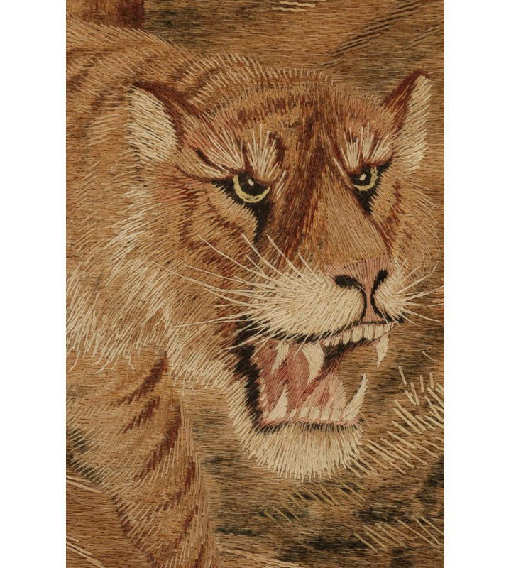 Silk Animal Print Area Rug