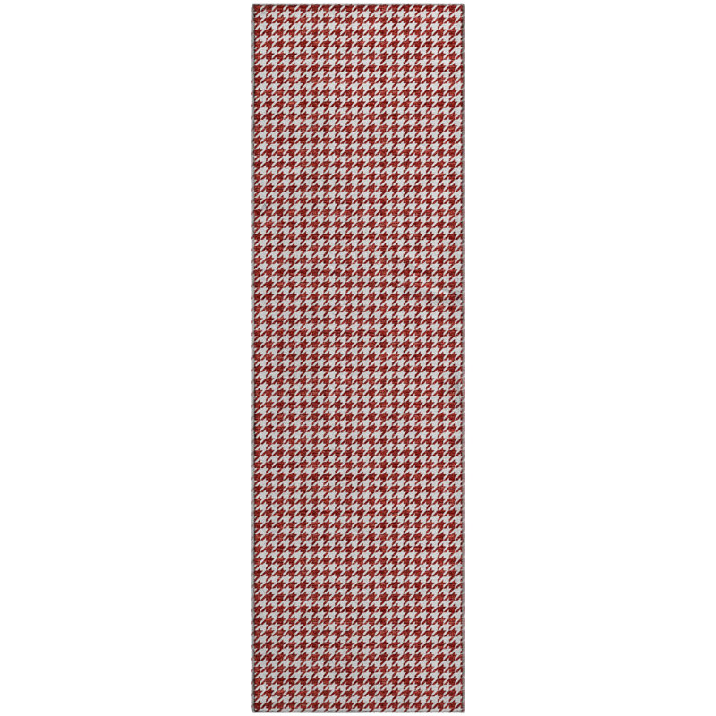 Tapis rouge lavable à la machine de qualité supérieure AMF137, Tapis de couloir 2 pi 3 po x 7 pi 6 po