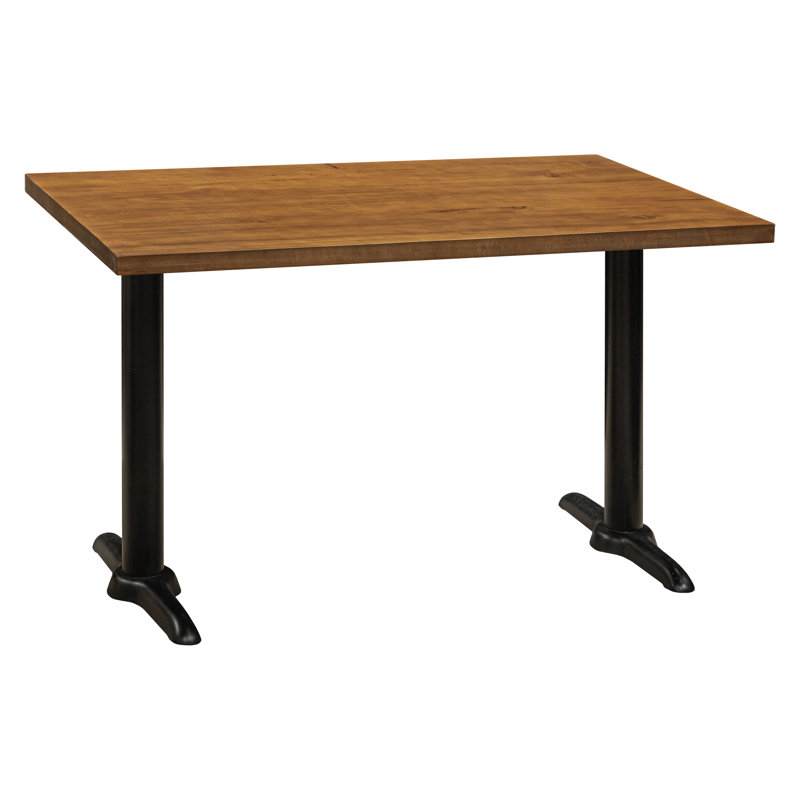 Table en bois de grange rectangulaire L 48 po, Noyer