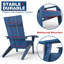 Chaises Adirondack en plastique toutes saisons pour l'extérieur-64562626
