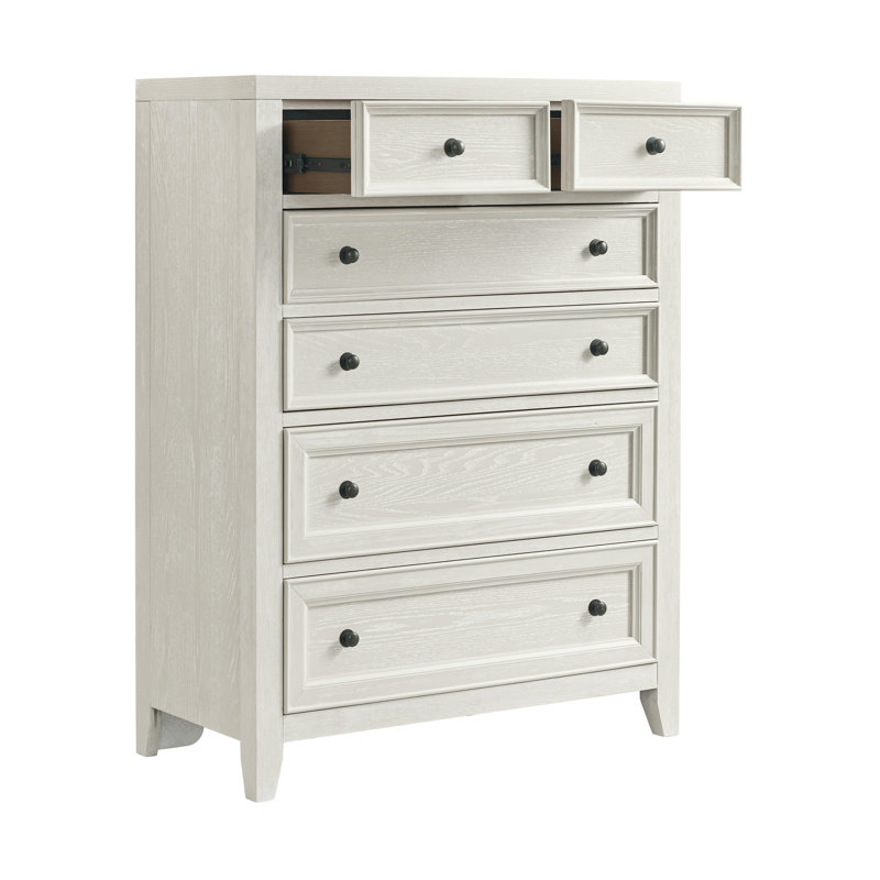 39" Wide 6-Drawer Chest with Cedar-Lined Drawers, White