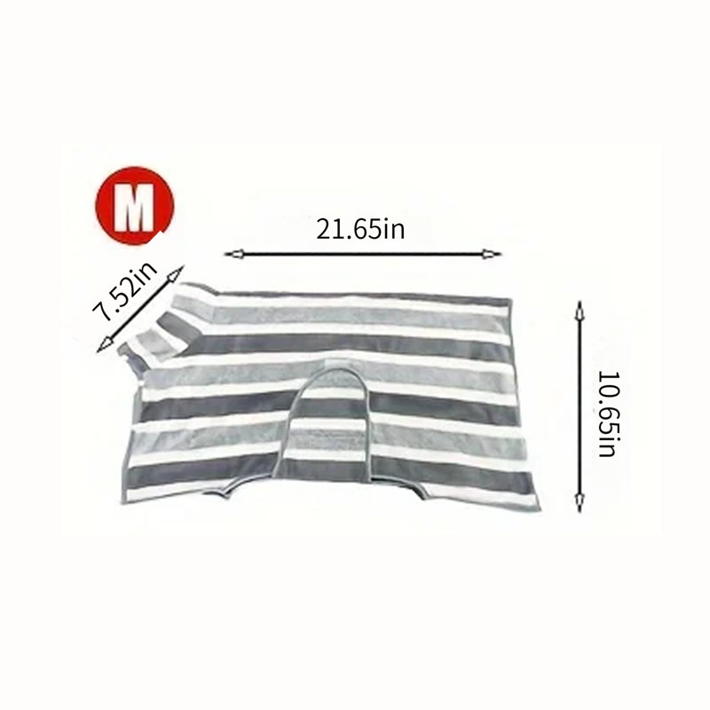 Serviette de peignoir pour chien en microfibre super absorbante pour les baignades de taille S, L 10,65 po x L 21,65 po