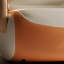 Chaise berçante moderne en bois massif rembourré-110832044