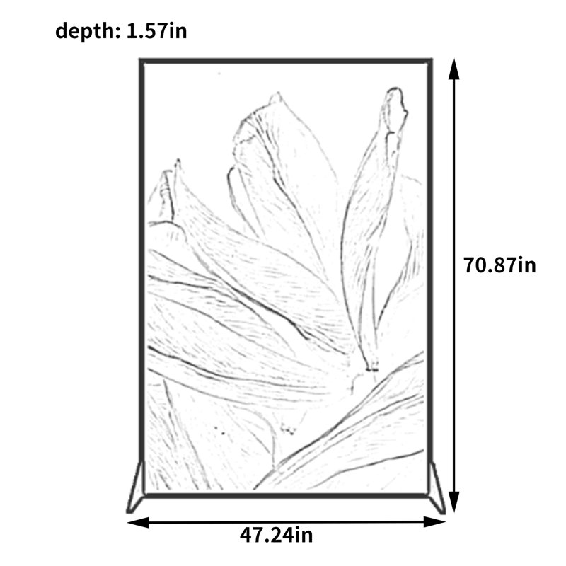 Babin, 70.87" H x 47.24" W x 1.57" D