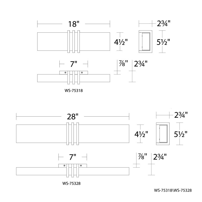Minibar 1 - Light LED Bath Bar, Brushed Nickel