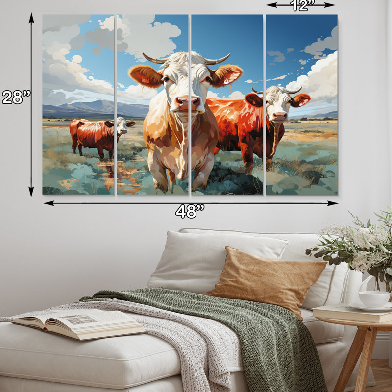 Farmhouse Animals Wall Decor on Metal