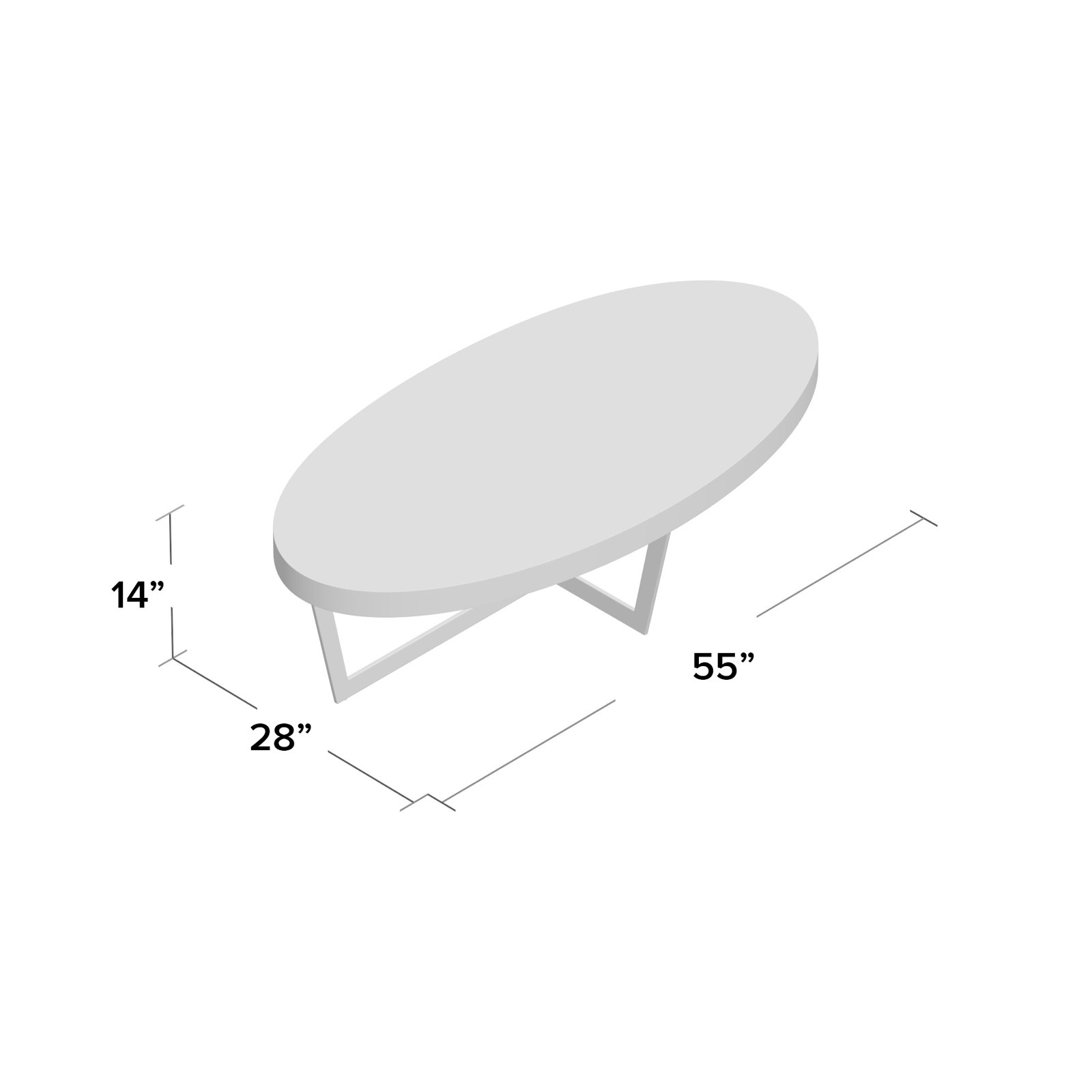 Jackson Single Coffee Table, Cacao