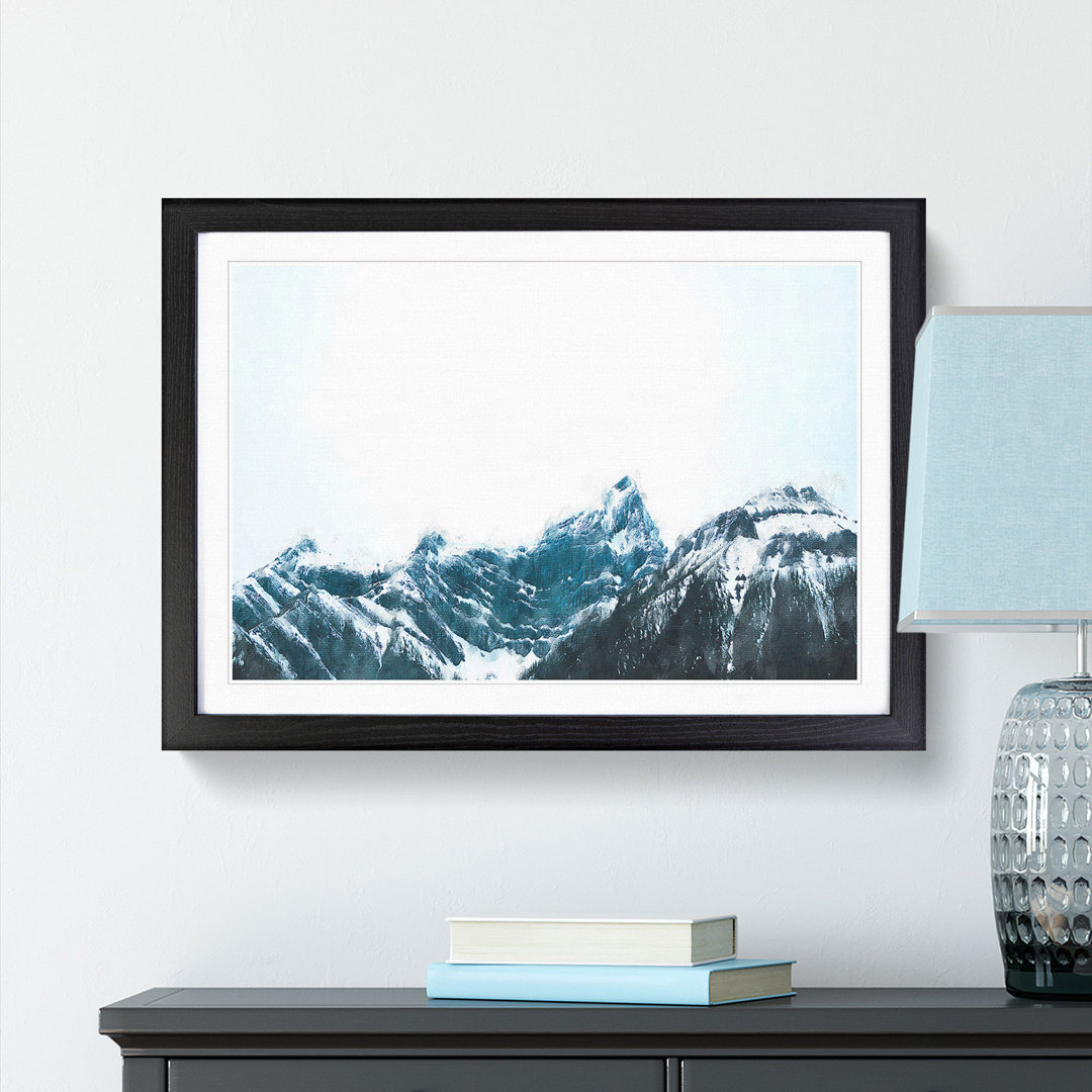 Banff National Park In Canada In Painting - Picture Frame Painting