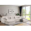 Canapé modulaire surdimensionné moderne en U de 152 po avec repose-pieds modulaire Cloud Comfort-866008695