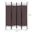 Afua 160cm W x 180cm H 4 - Panel Folding Room Divider