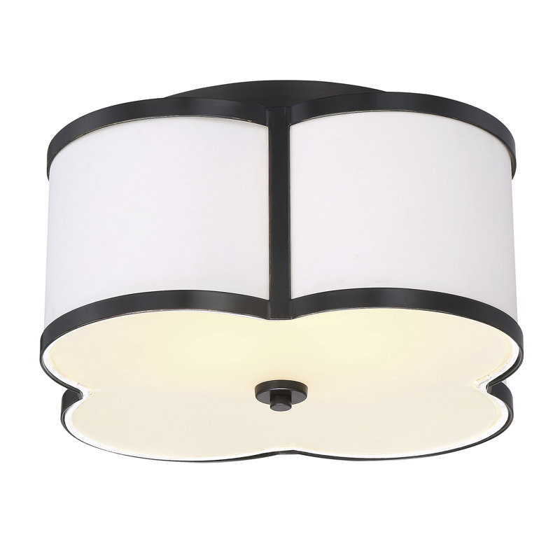 Plafonnier 3 lumières Meridian, Bronze, H 11,75 po x l 16 po x P 16 po